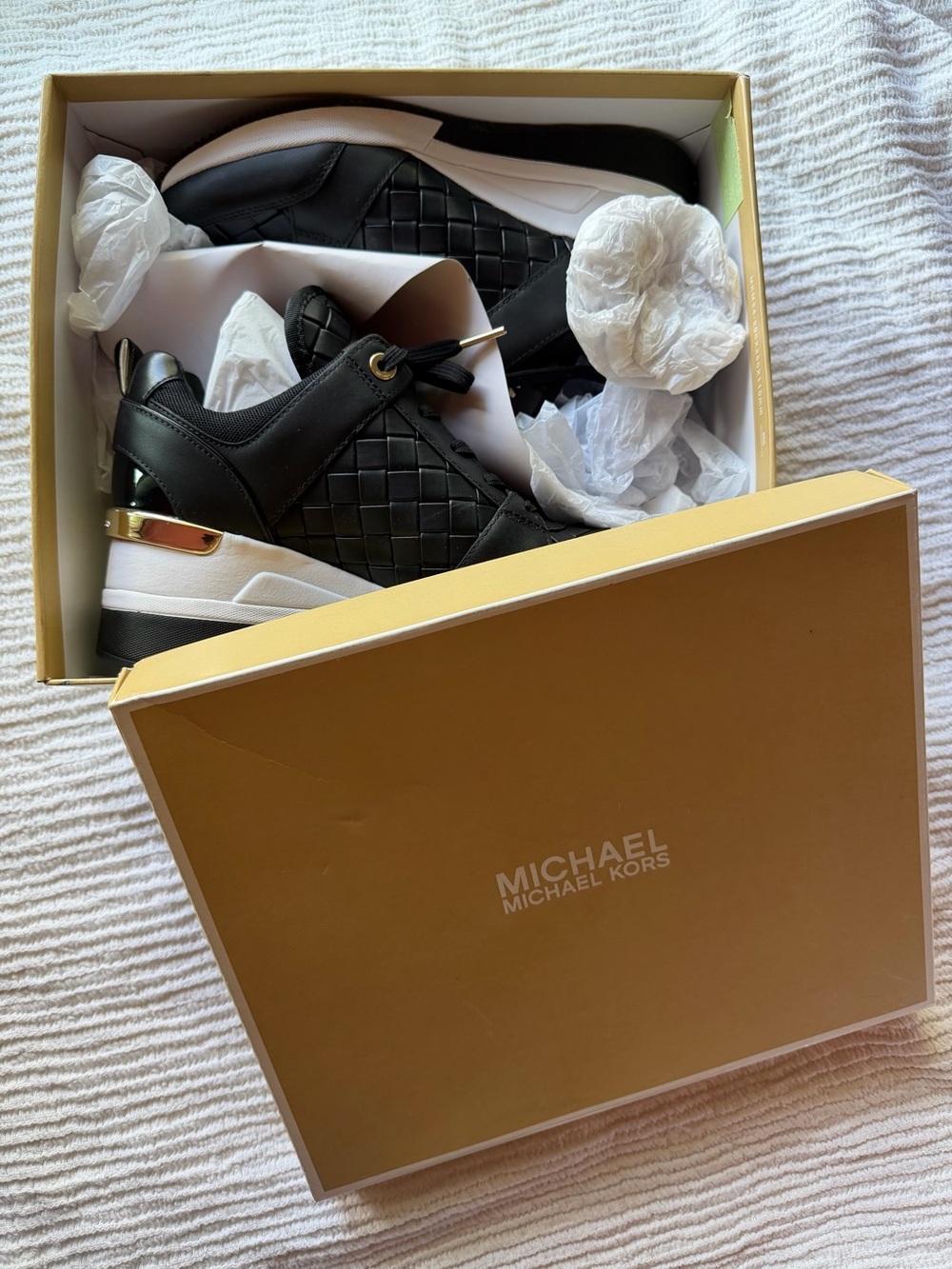MICHAEL Michael Kors Black Georgie Trainer Sneakers